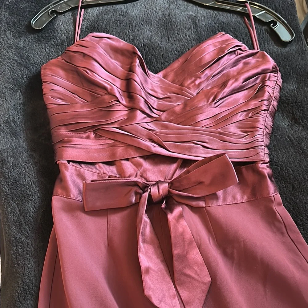 Cinq a Sept burgundy Strapless Jumpsuit size 4 - Picture 6 of 7